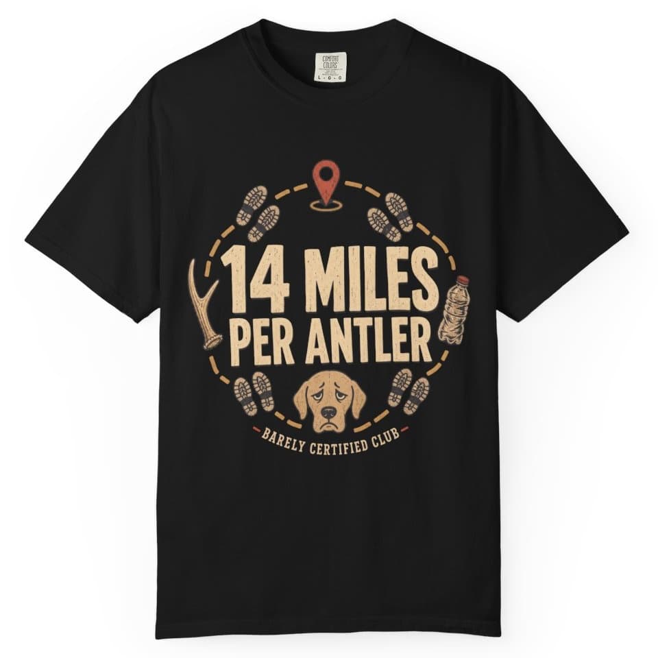 14 Miles Per Antler t-shirt in Yam, photo 3