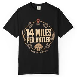 14 Miles Per Antler t-shirt in Yam, thumbnail 3