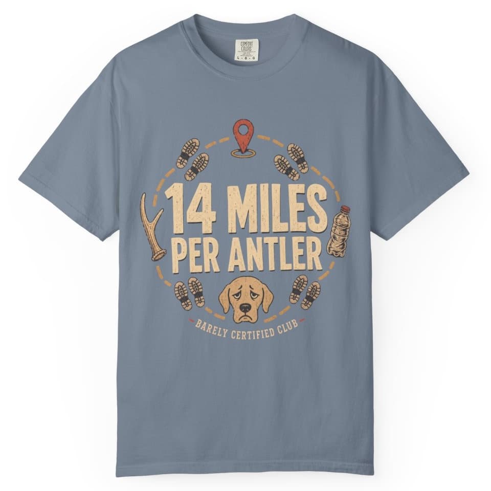 14 Miles Per Antler t-shirt in Yam, photo 9