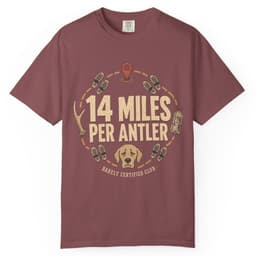 14 Miles Per Antler t-shirt in Yam, thumbnail 10