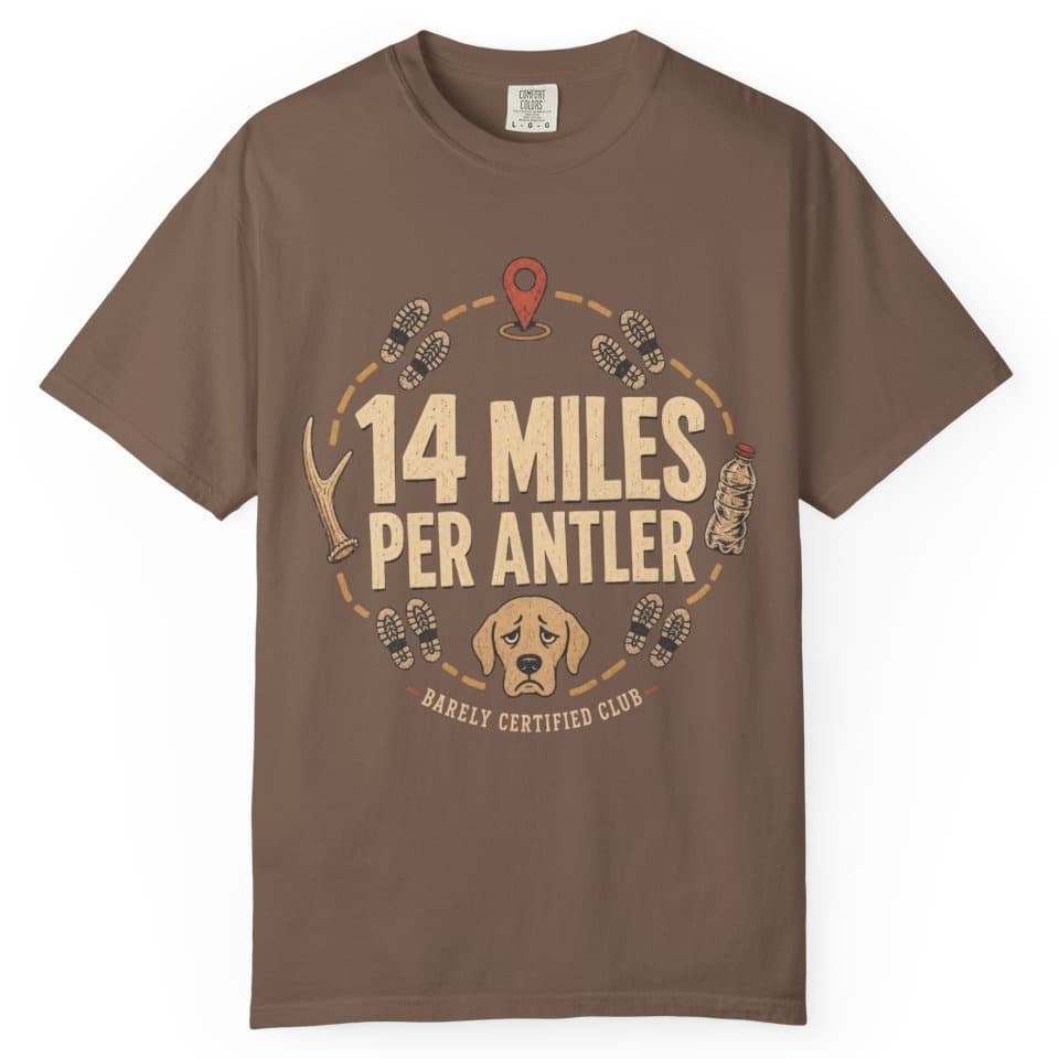 14 Miles Per Antler t-shirt in Yam, photo 2