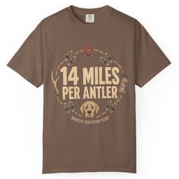 14 Miles Per Antler t-shirt in Yam, thumbnail 2