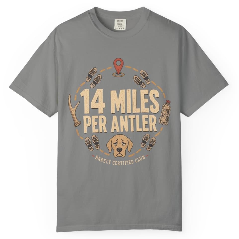 14 Miles Per Antler t-shirt in Yam, photo 8