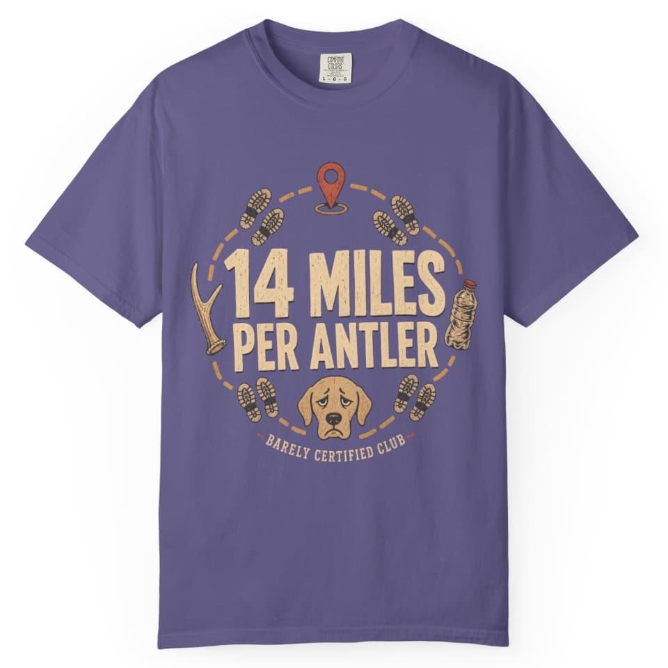 14 Miles Per Antler t-shirt in Yam, photo 7