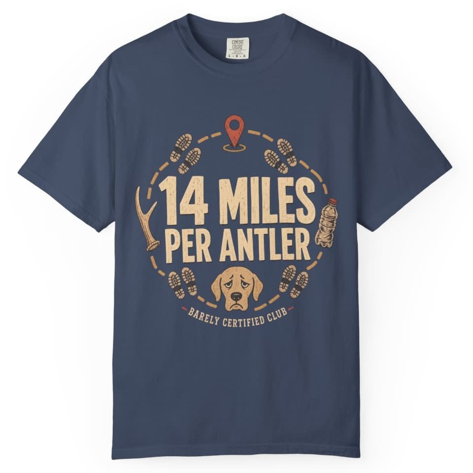14 Miles Per Antler t-shirt in Yam, photo 4