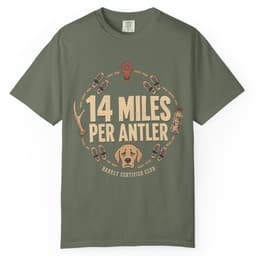 14 Miles Per Antler t-shirt in Yam, thumbnail 6