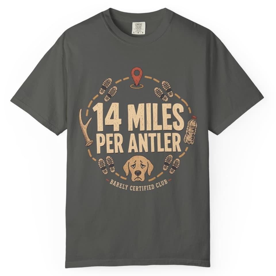 14 Miles Per Antler t-shirt in Yam, photo 5