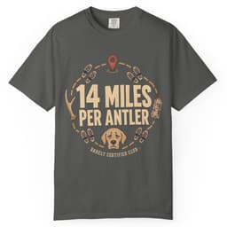 14 Miles Per Antler t-shirt in Yam, thumbnail 5