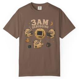 3AM Debugging t-shirt in Black, thumbnail 3
