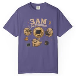 3AM Debugging t-shirt in Black, thumbnail 7