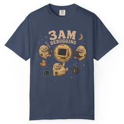 3AM Debugging t-shirt in Black, thumbnail 2