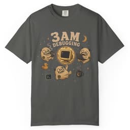 3AM Debugging t-shirt in Black, thumbnail 4