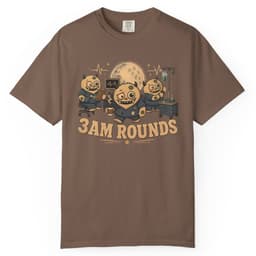 Three AM Rounds t-shirt in Granite, thumbnail 4