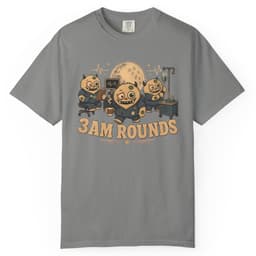Three AM Rounds t-shirt in Granite, thumbnail 1
