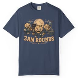 Three AM Rounds t-shirt in Granite, thumbnail 3