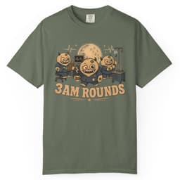 Three AM Rounds t-shirt in Granite, thumbnail 6