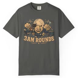 Three AM Rounds t-shirt in Granite, thumbnail 5