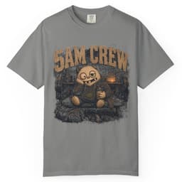 Five AM Crew t-shirt in Blue Jean, thumbnail 8