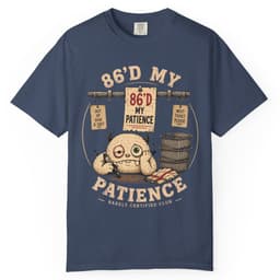 Eighty Sixed Patience t-shirt in Pepper, thumbnail 3