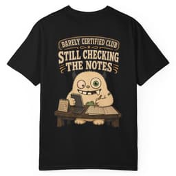 Accounting Division Notes t-shirt in Brick, thumbnail 3