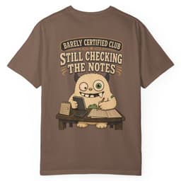 Accounting Division Notes t-shirt in Brick, thumbnail 7