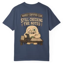 Accounting Division Notes t-shirt in Brick, thumbnail 5