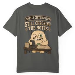 Accounting Division Notes t-shirt in Brick, thumbnail 9