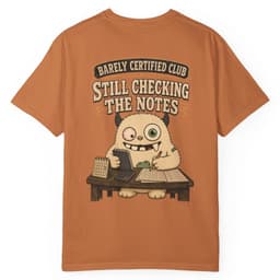Accounting Division Notes t-shirt in Brick, thumbnail 19