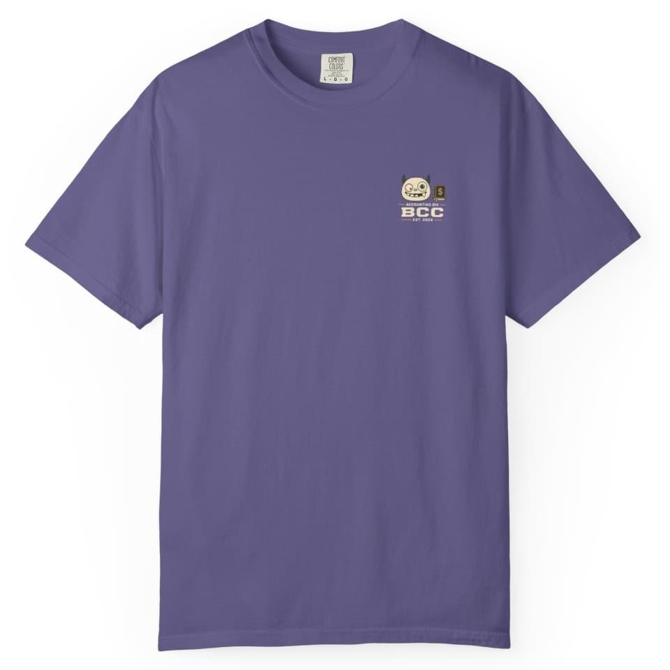 Accounting Division Notes t-shirt in Brick, photo 14