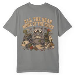 All Gear No Game t-shirt in Granite, thumbnail 1