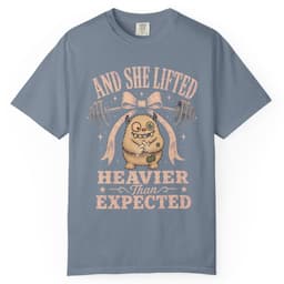 She Lifted Heavier t-shirt in Grape, thumbnail 8