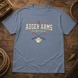 Auger Arms Department t-shirt in Black, thumbnail 8