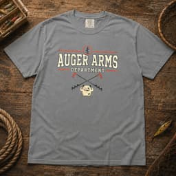Auger Arms Department t-shirt in Black, thumbnail 7