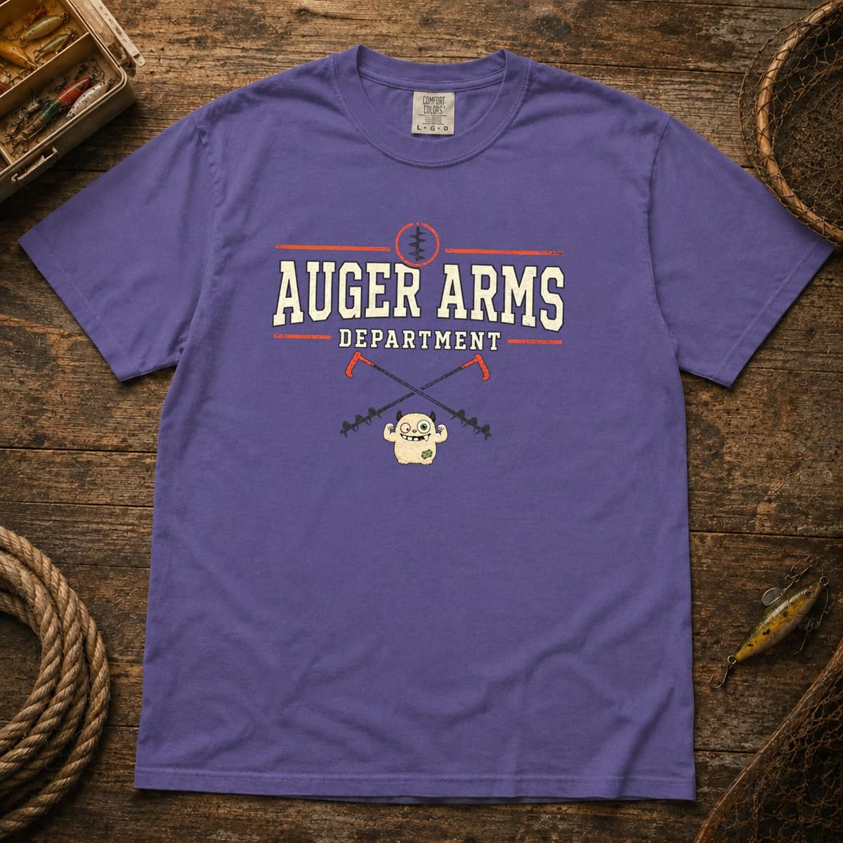 Auger Arms Department t-shirt in Black, photo 6