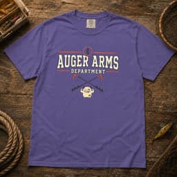 Auger Arms Department t-shirt in Black, thumbnail 6