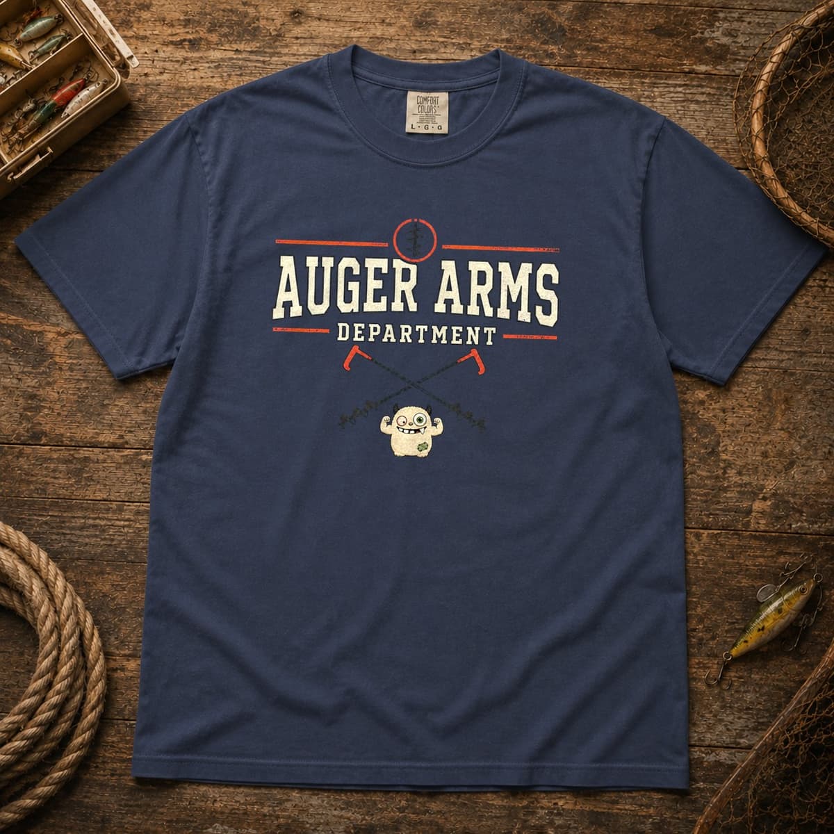 Auger Arms Department t-shirt in Black, photo 2
