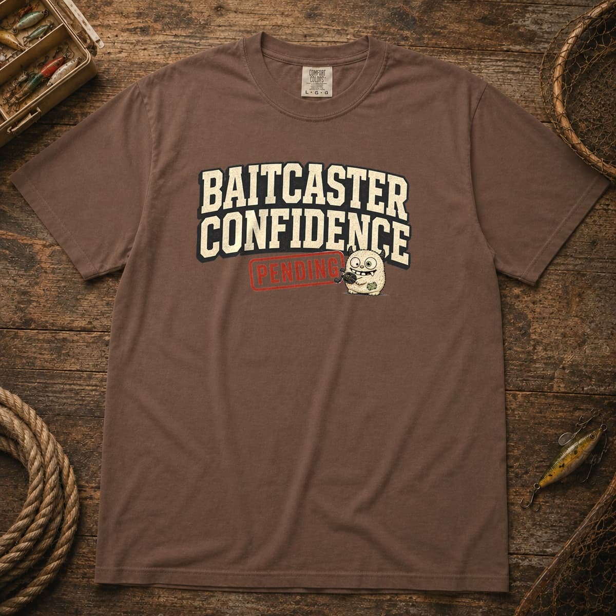 Baitcaster Confidence Pending t-shirt in Black, photo 3