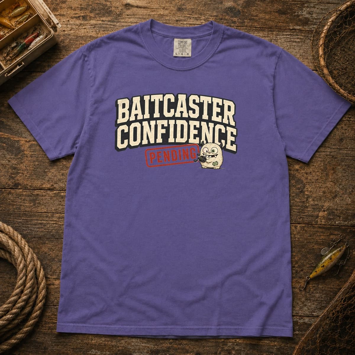 Baitcaster Confidence Pending t-shirt in Black, photo 6
