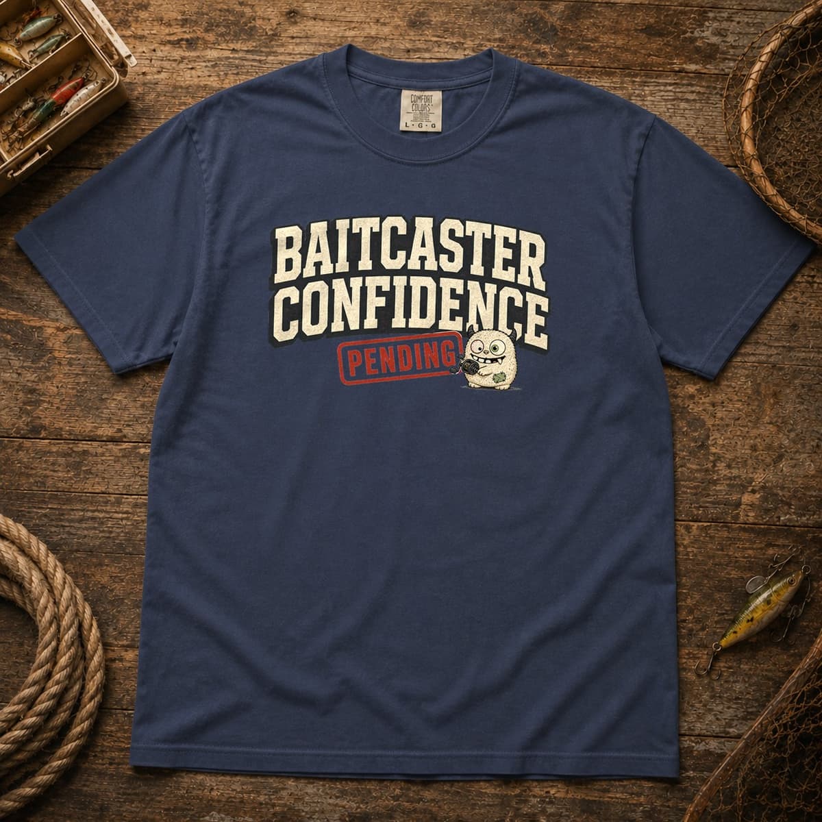 Baitcaster Confidence Pending t-shirt in Black, photo 2