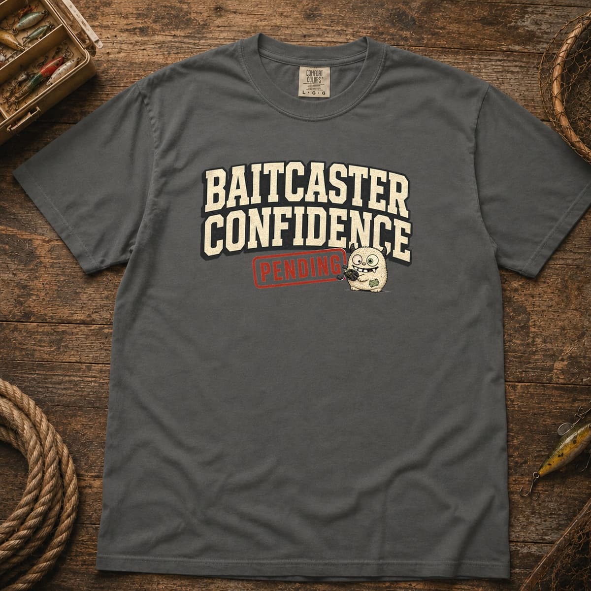 Baitcaster Confidence Pending t-shirt in Black, photo 4