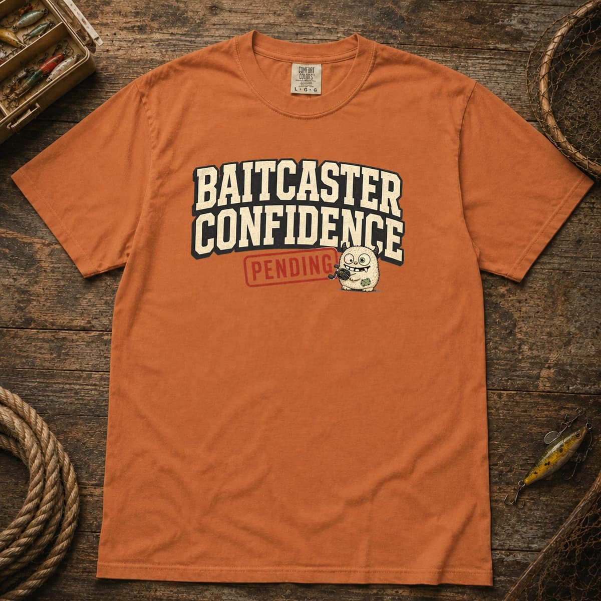 Baitcaster Confidence Pending t-shirt in Black, photo 9