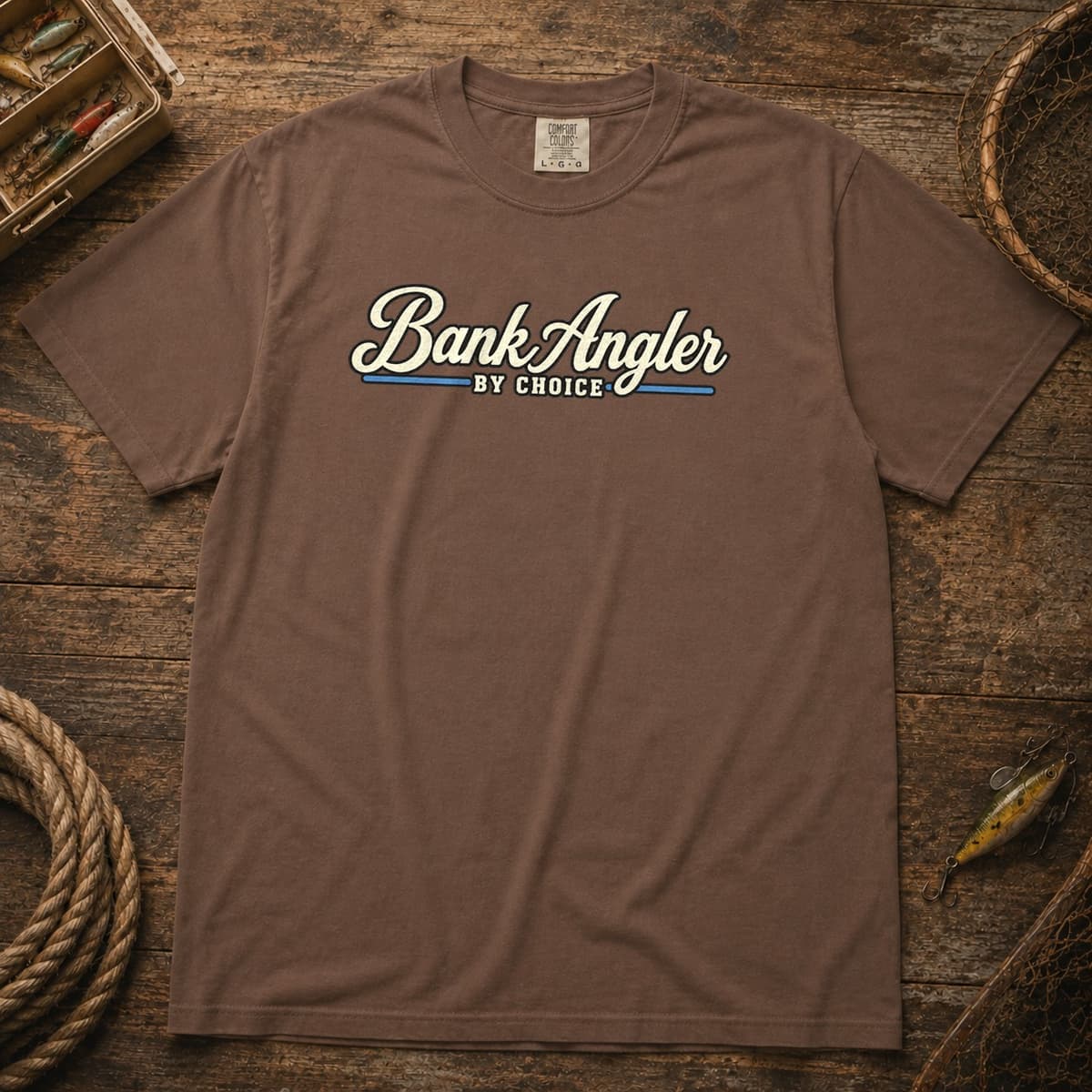 Bank Angler by Choice t-shirt in Pepper, photo 4