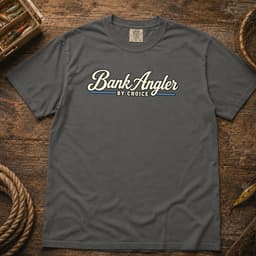 Bank Angler by Choice t-shirt in Pepper, thumbnail 1
