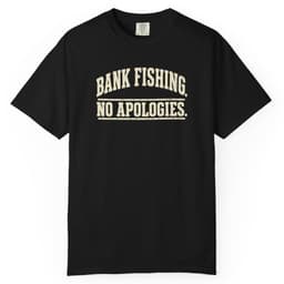 Bank Fishing. No Apologies. t-shirt in Moss, thumbnail 2