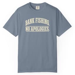 Bank Fishing. No Apologies. t-shirt in Moss, thumbnail 9