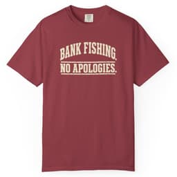 Bank Fishing. No Apologies. t-shirt in Moss, thumbnail 6