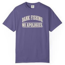 Bank Fishing. No Apologies. t-shirt in Moss, thumbnail 7