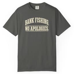 Bank Fishing. No Apologies. t-shirt in Moss, thumbnail 5