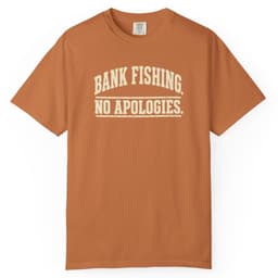Bank Fishing. No Apologies. t-shirt in Moss, thumbnail 11