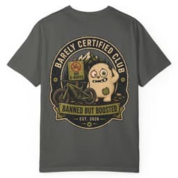 Banned But Boosted t-shirt in Moss, thumbnail 9